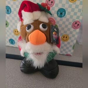 Vintage 1998 Hasbro Mr. Potato Head Plush with Red and Green Accents